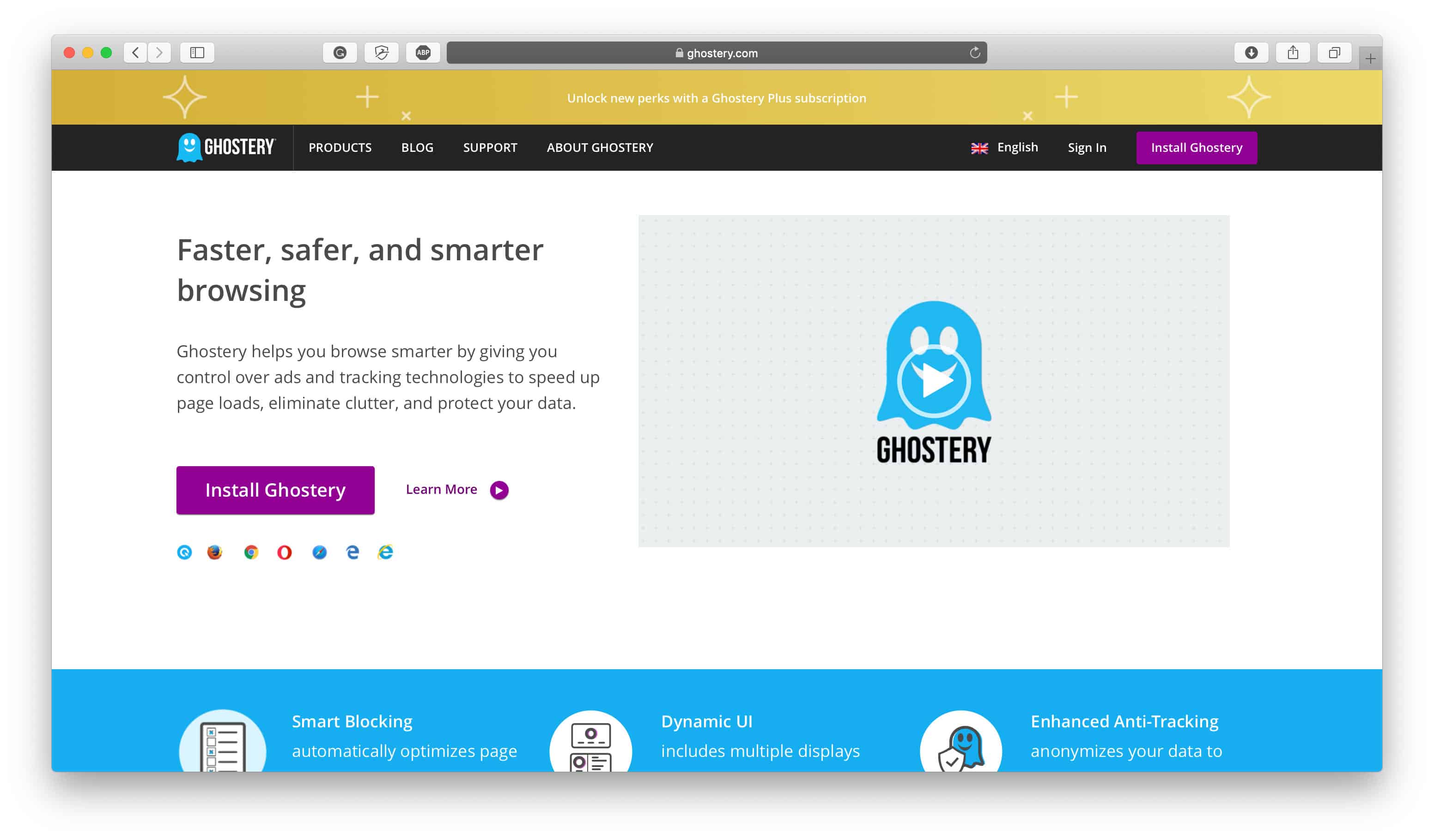 GhosteryWebセキュリティツール