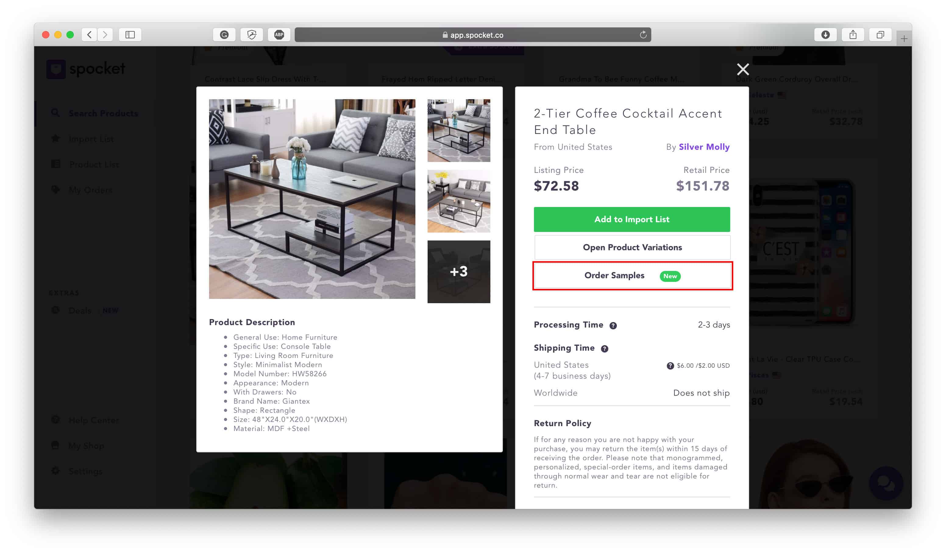 Spcket Dropshipping Ürünleri