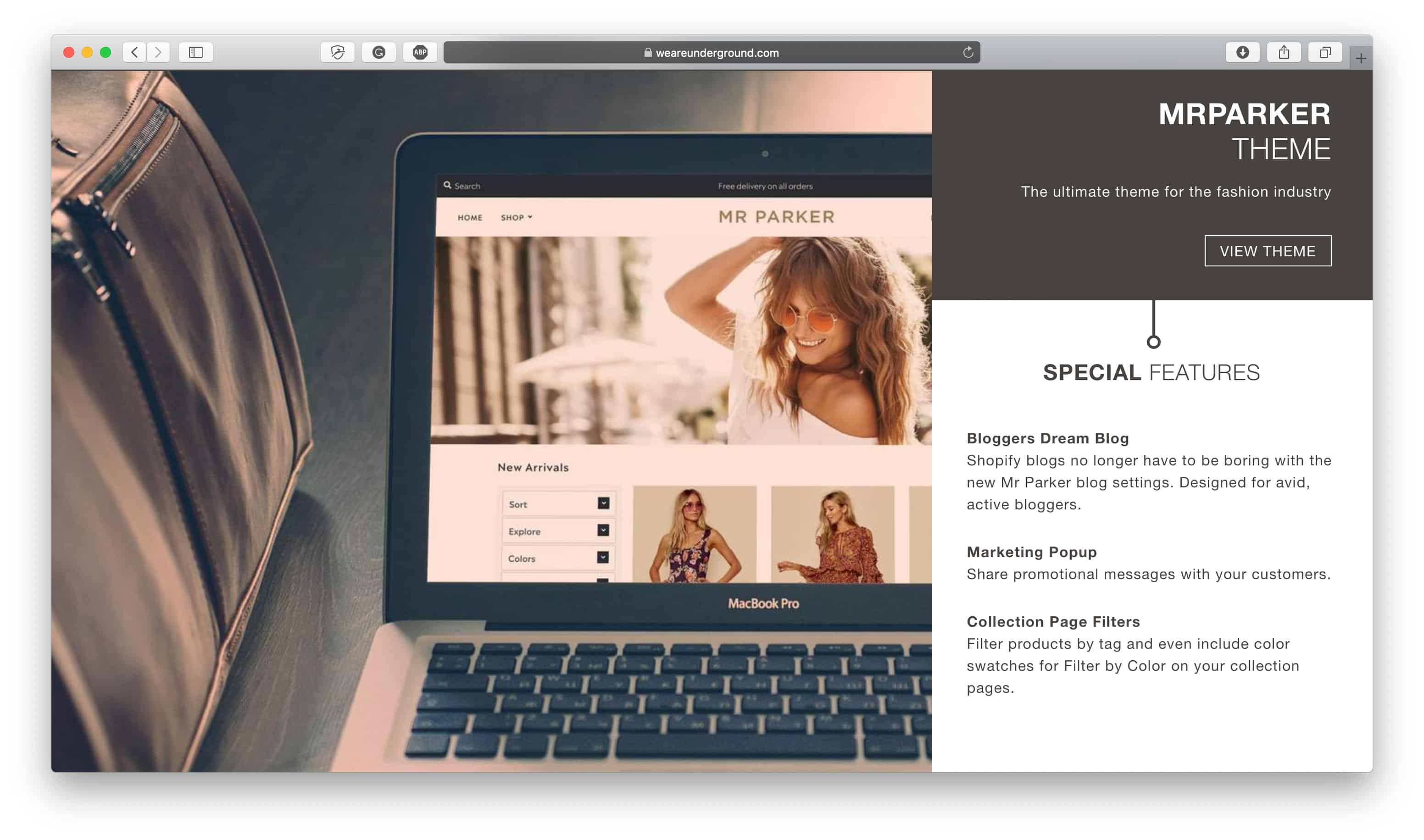Bay Parker Shopify Teması