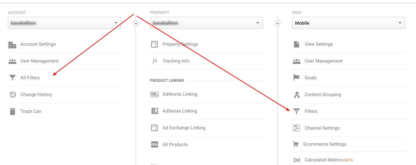 Aplicarea filtrelor în Google Analytics