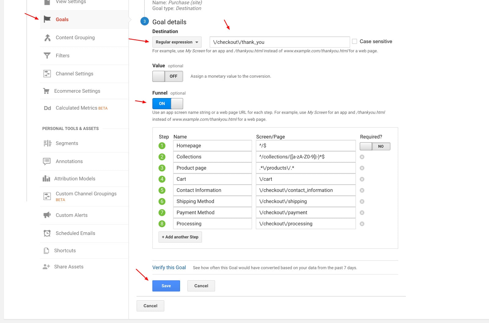 Cum să configurați un obiectiv în Google Analytics