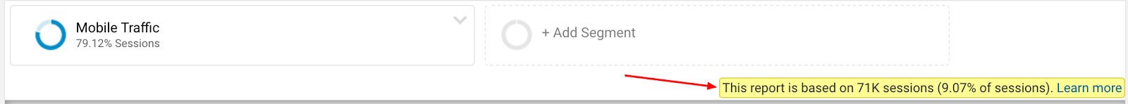 Adăugați un segment mobil în Google Analytics