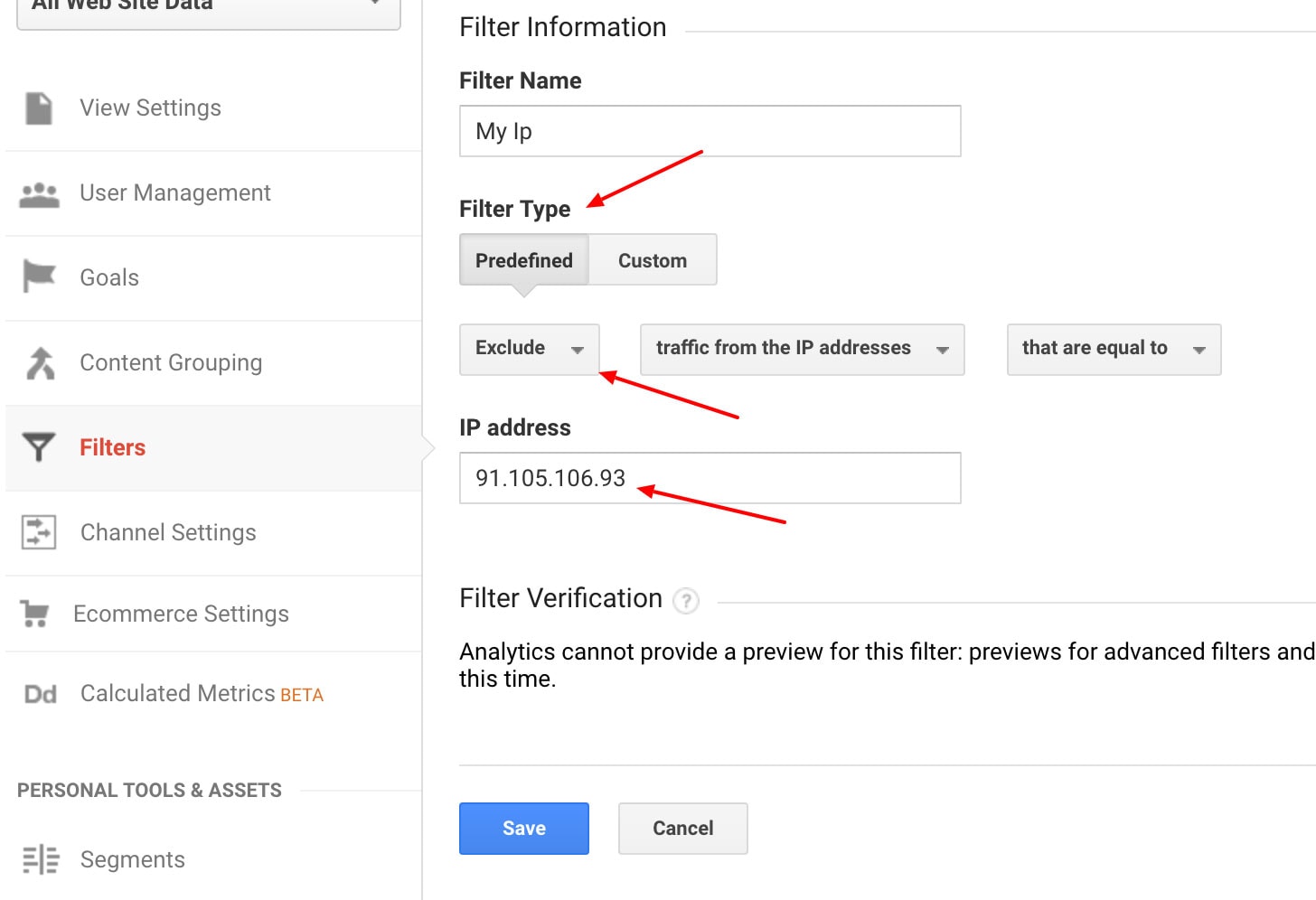 Excludeți adresele IP în Google Analytics