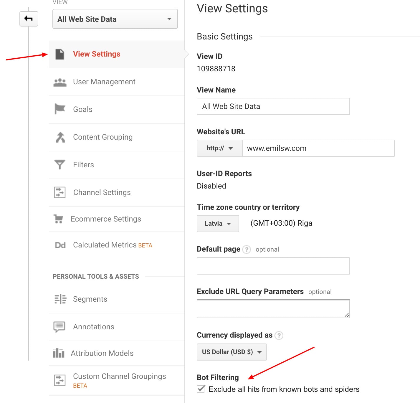Filtrare bot Google Analytics