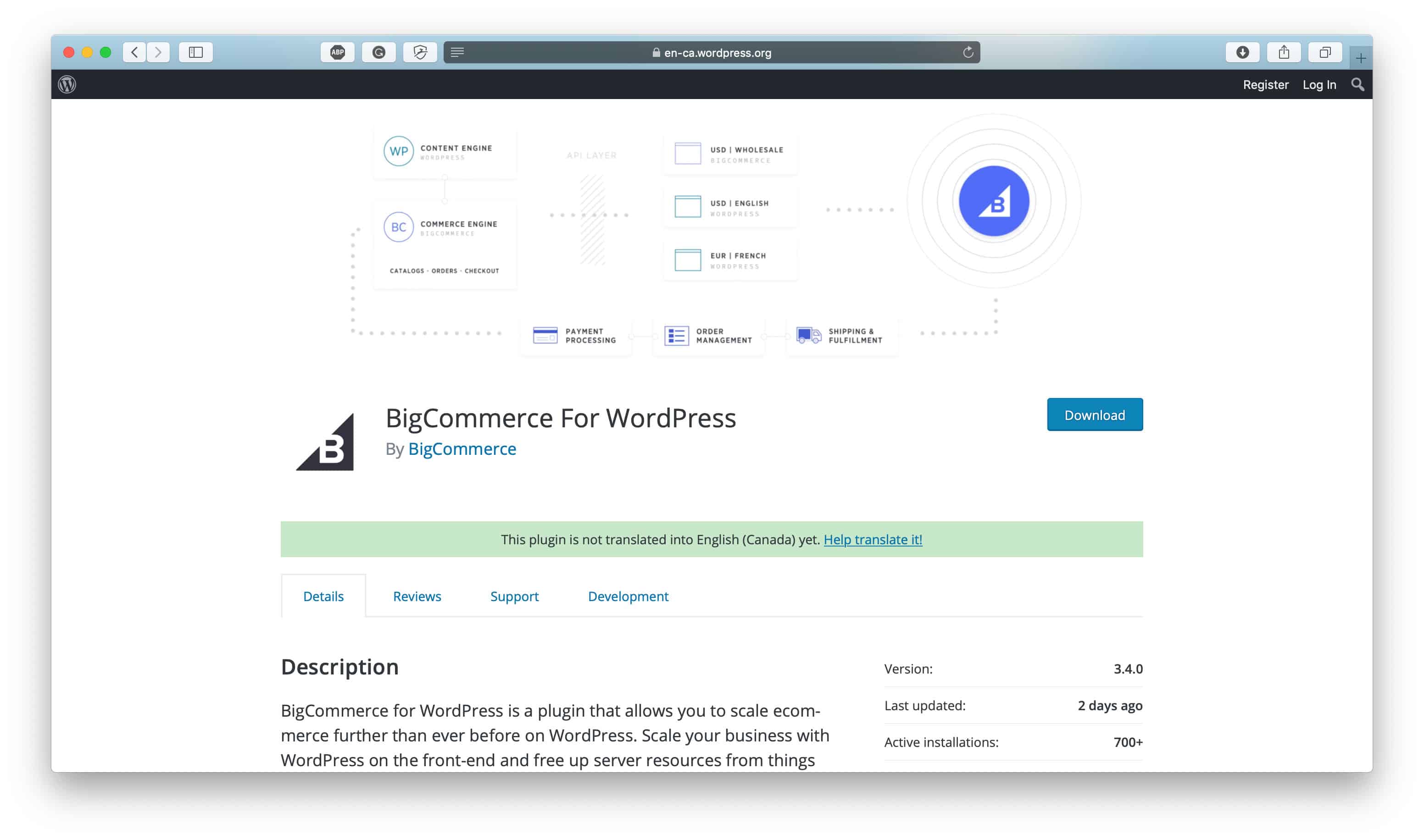 BigCommerce WordPress Eklentisi