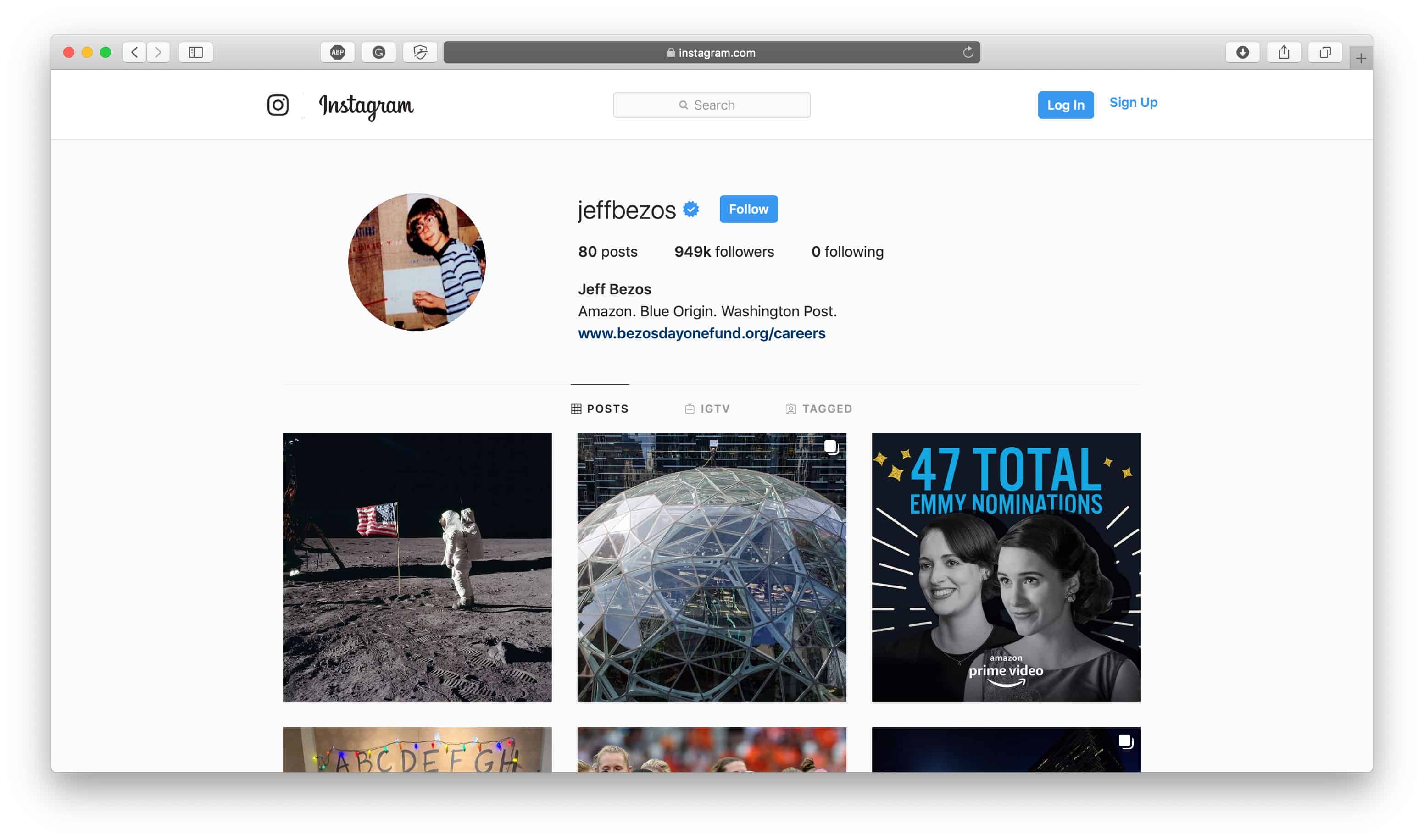 Jeff Bezos Instagram Biyografisi