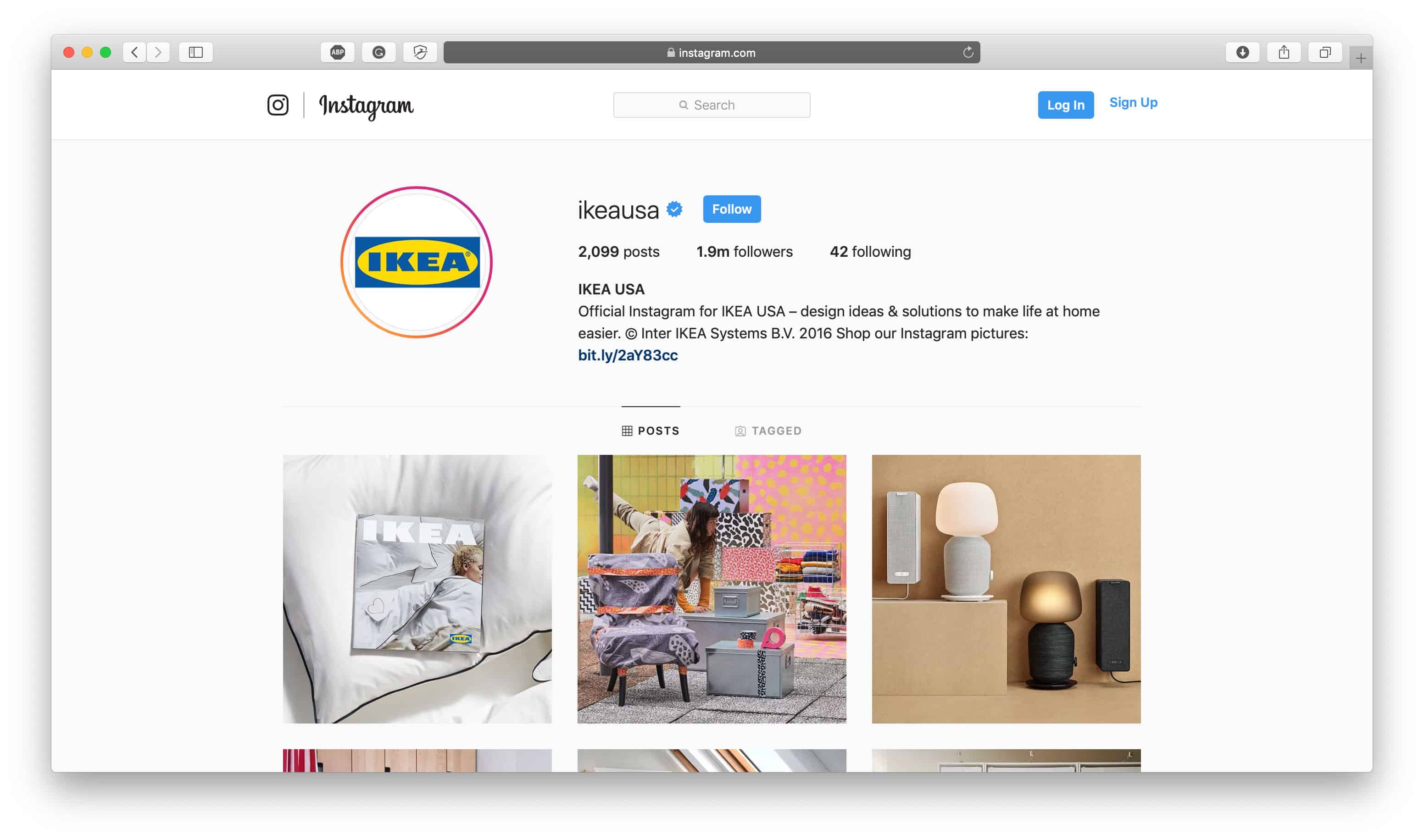Ikea Instagram Biyo Örneği