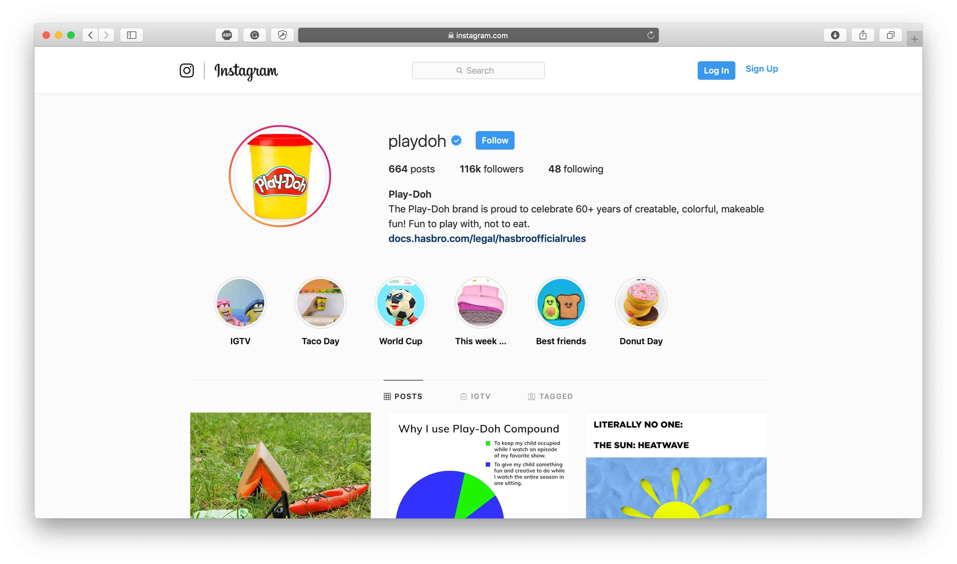 Doh Instagram Biyografisini Oynat