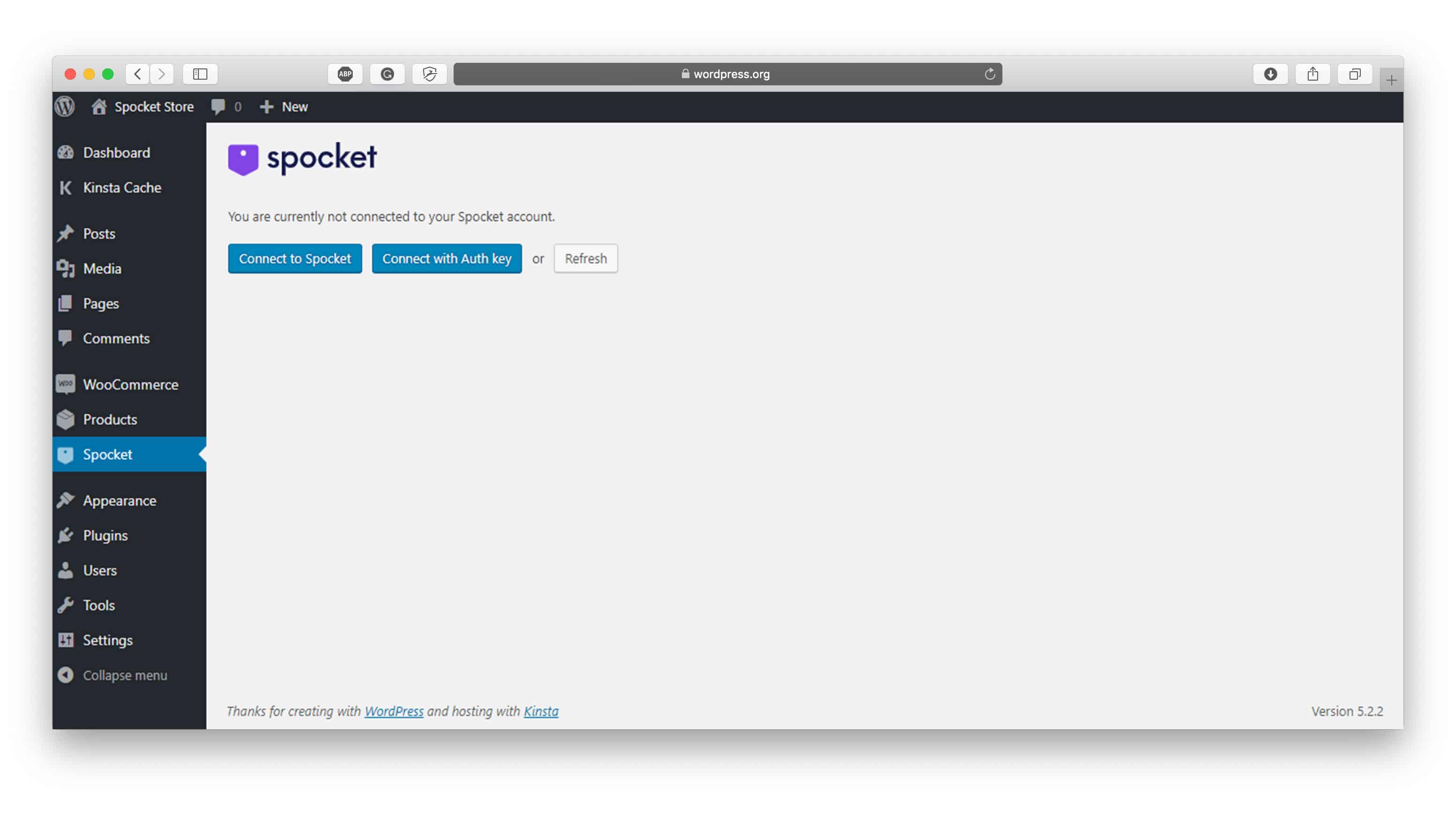WooCommerce'de Spocket'i Etkinleştirme