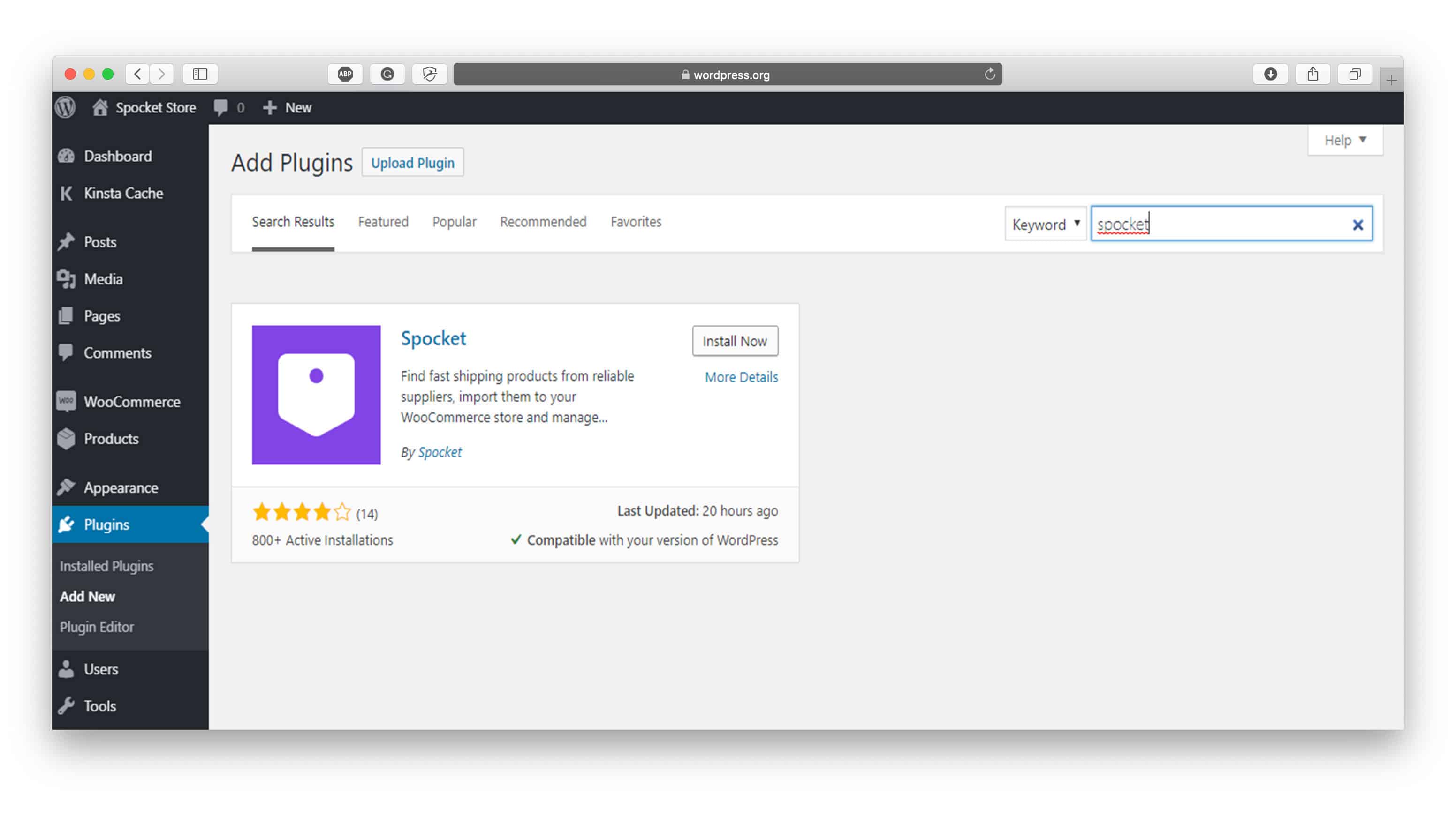 WooCommerce ile Spcket'i bağlayın