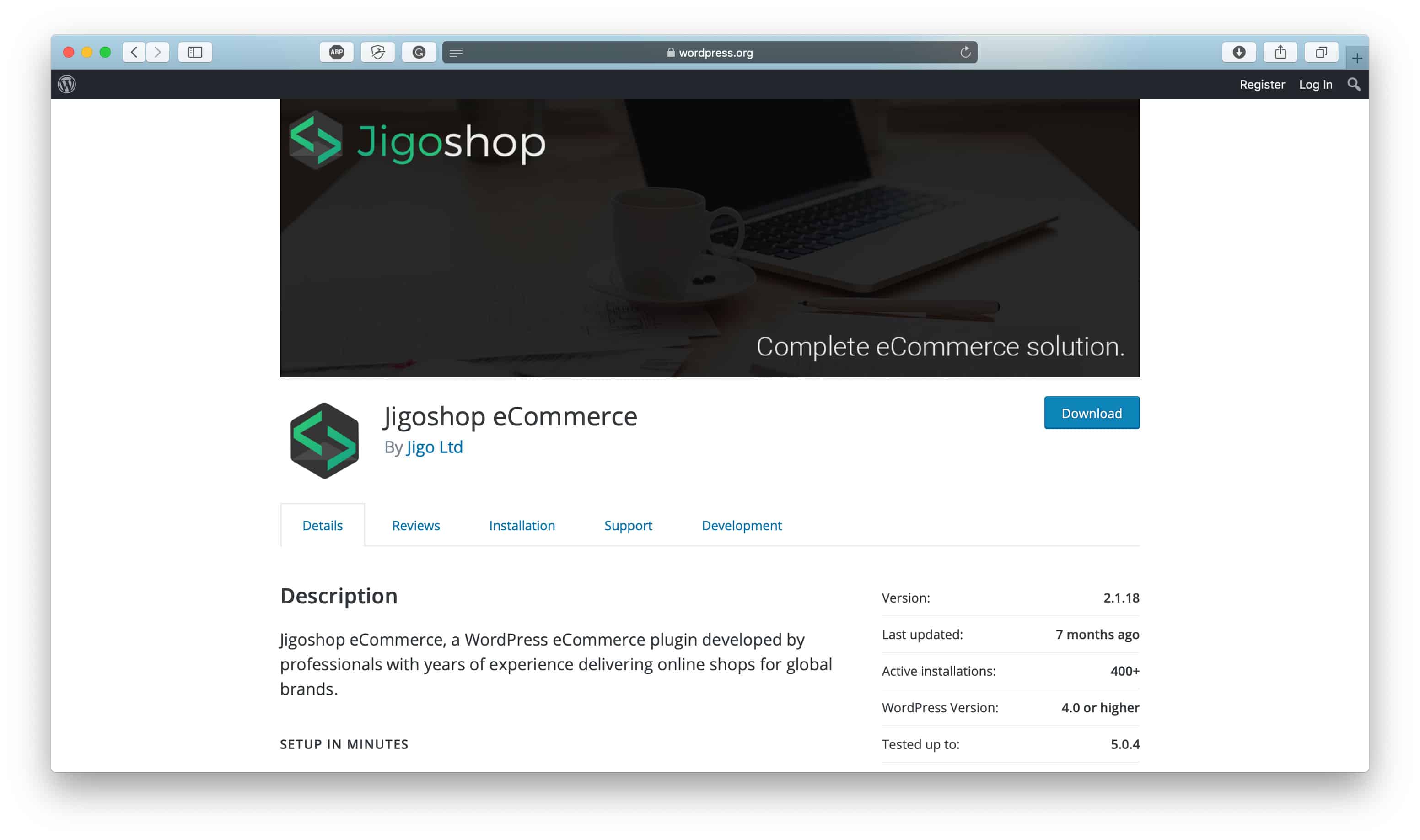 JigoShop E-Commerce-Lösung