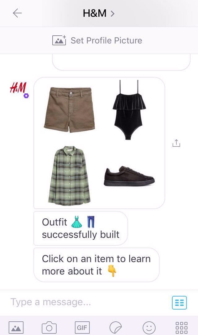 Chatbot de commerce électronique H&M