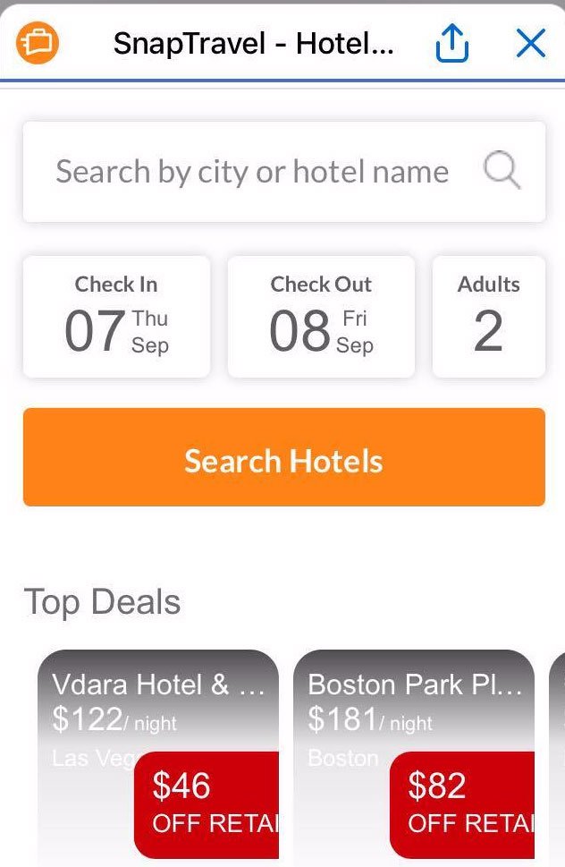 Chatbot de commerce électronique SnapTravel