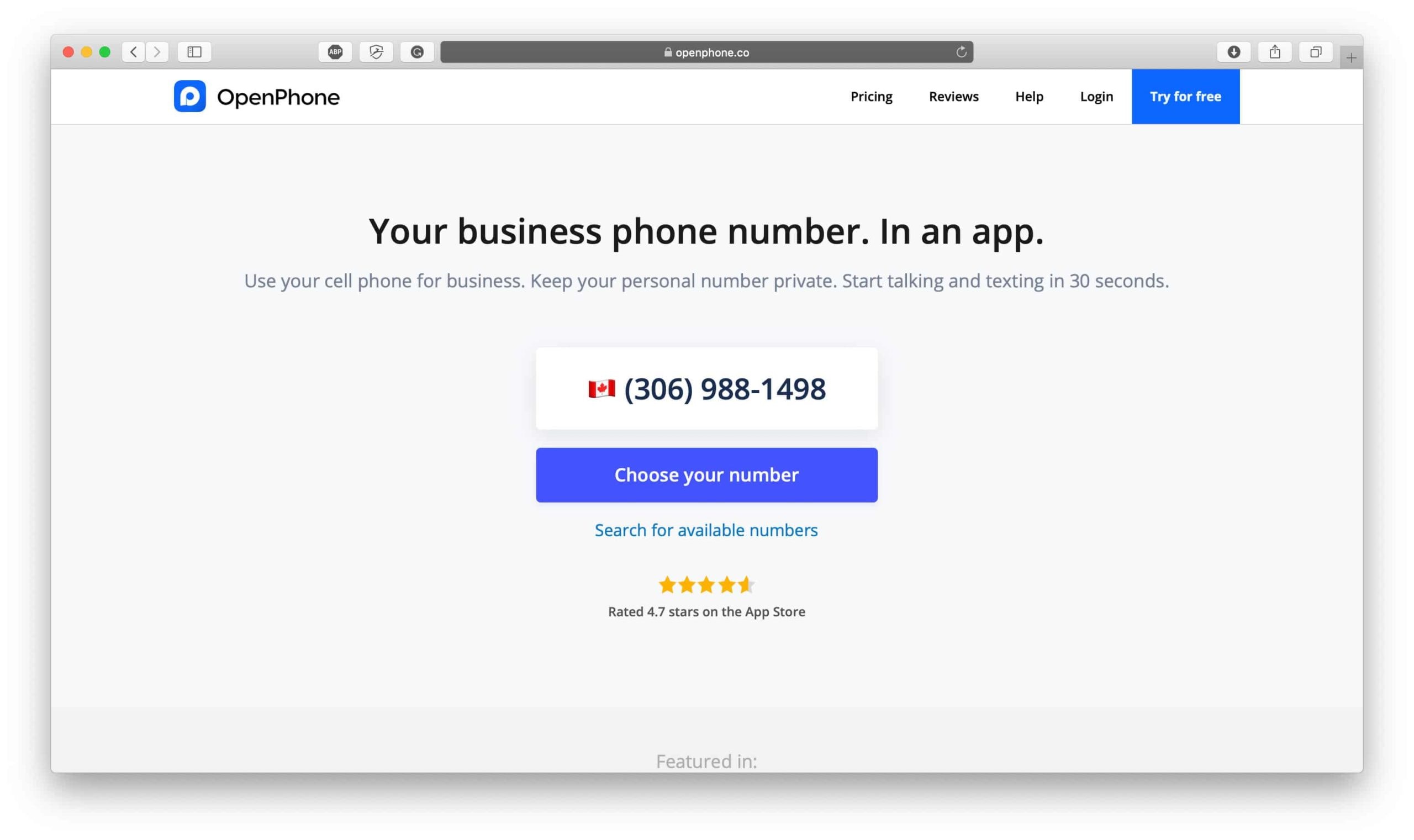 OpenPhone 電子商務有價值的服務