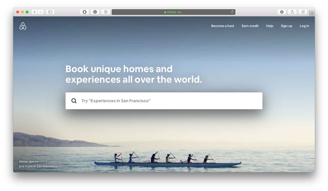 Интернет-магазин Airbnb