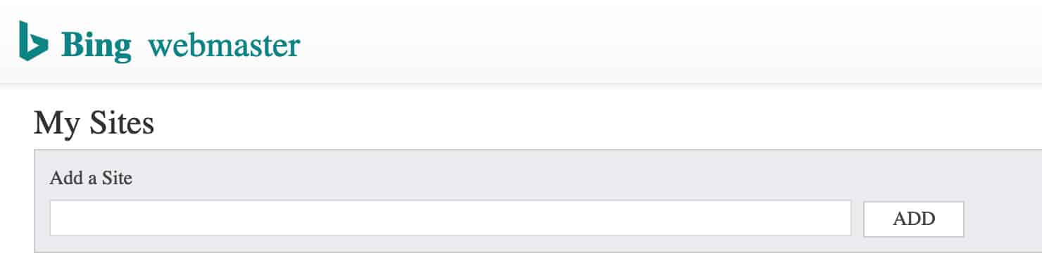 BingWebmasterのセットアッププロセス