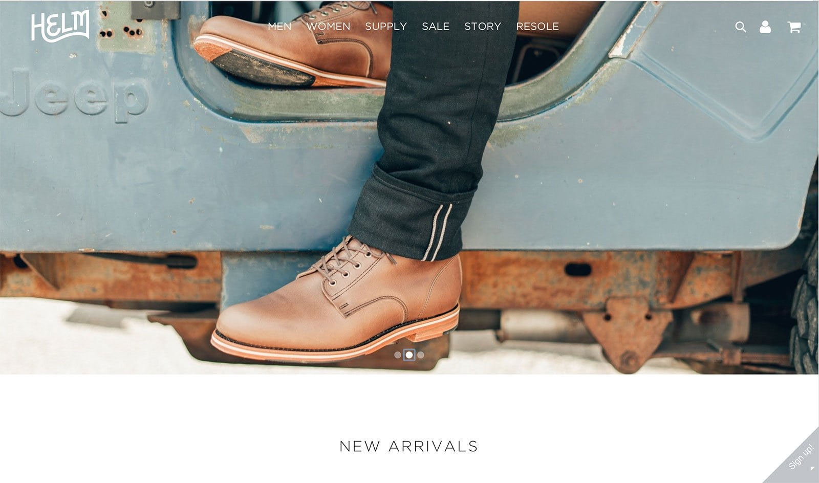 Helm Boots E-Commerce-Website-Design