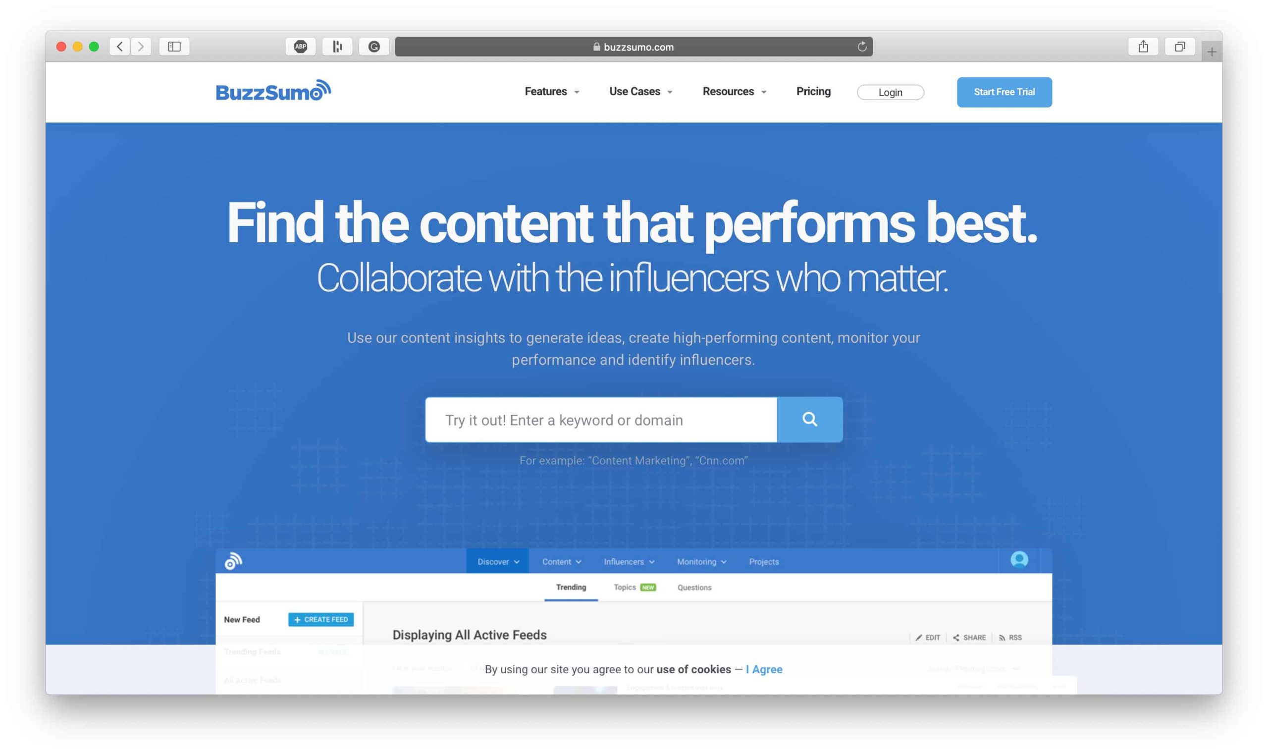 BuzzSumo 경쟁사 분석