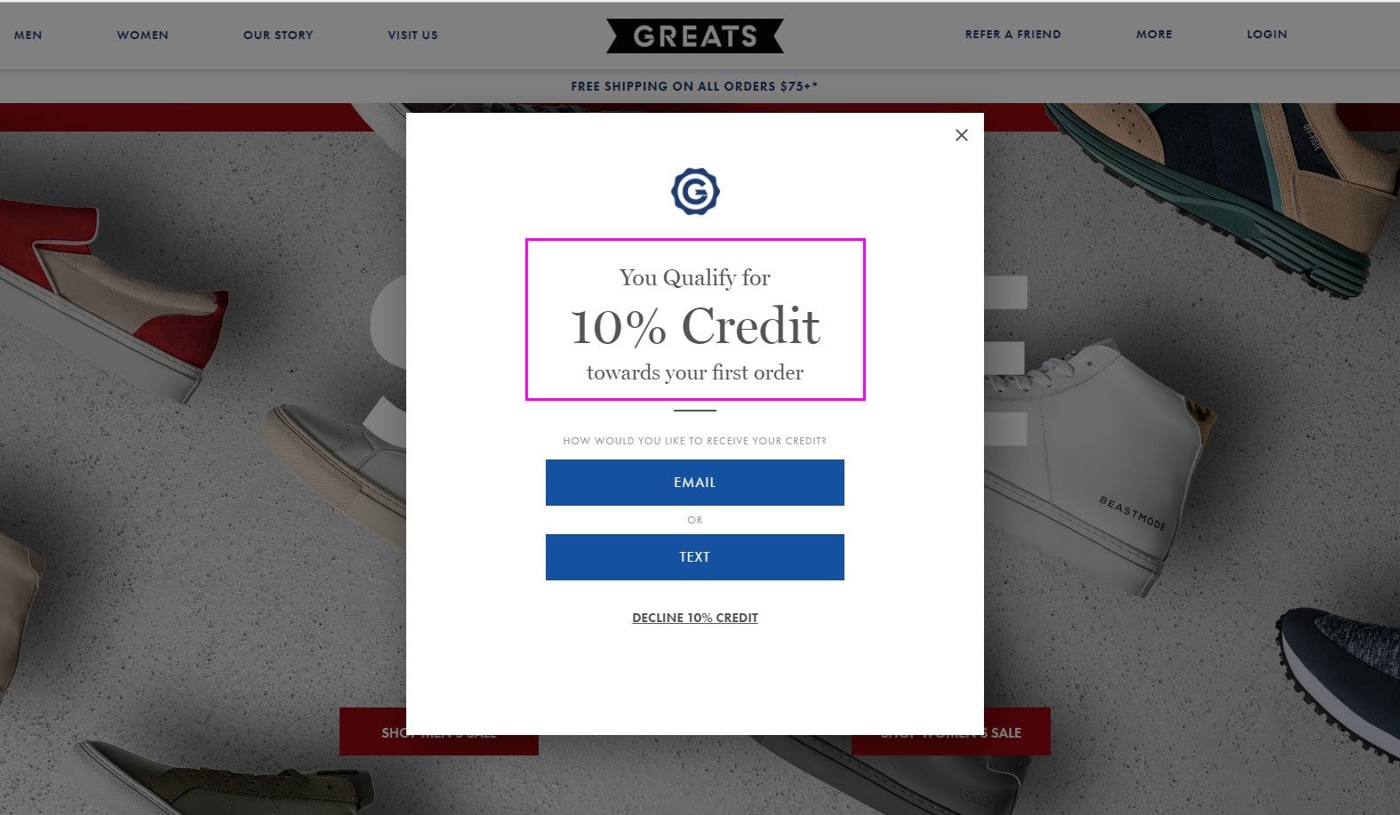 Idées de pop-up d'e-mail