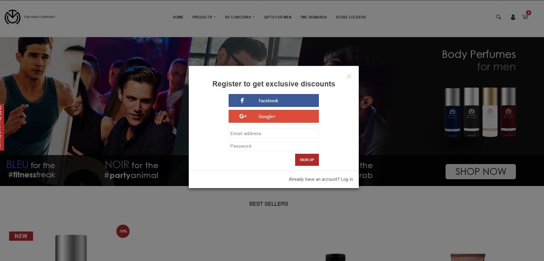 E-mail Popup Lightbox