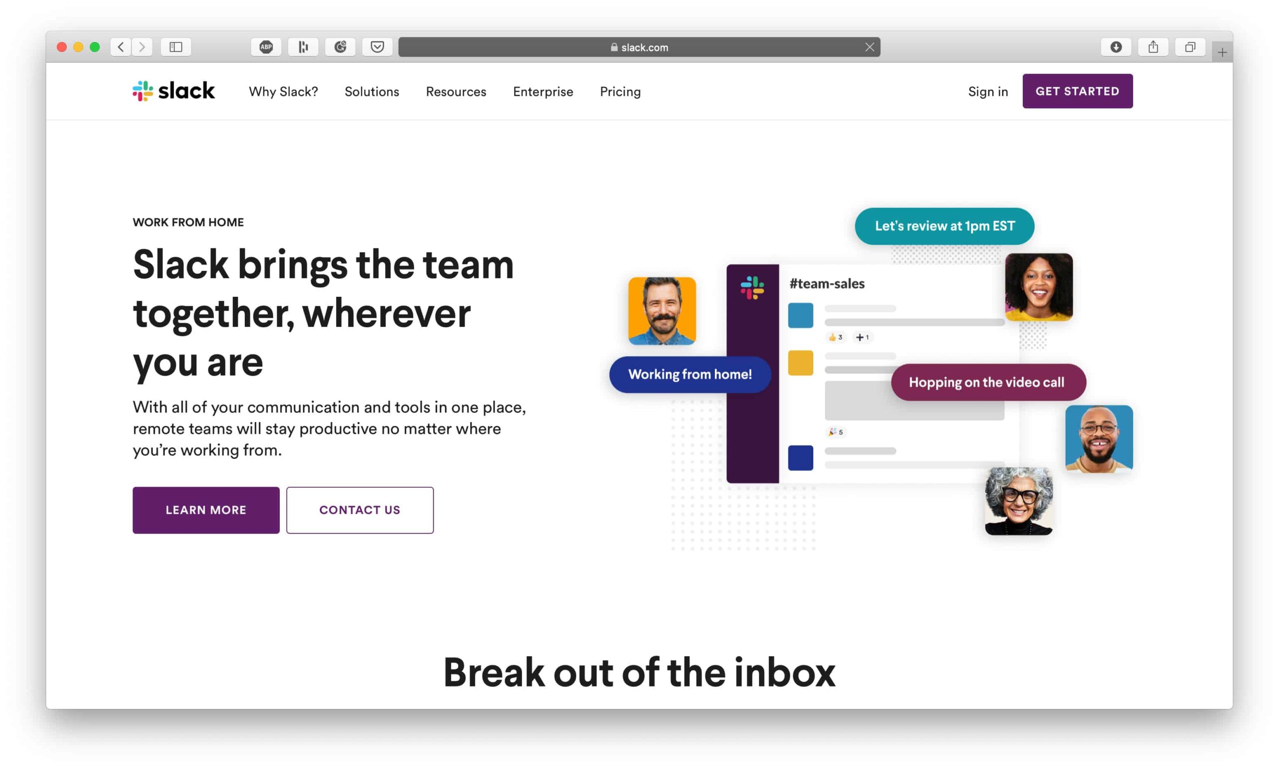 Slack pour la gestion d'équipe à distance