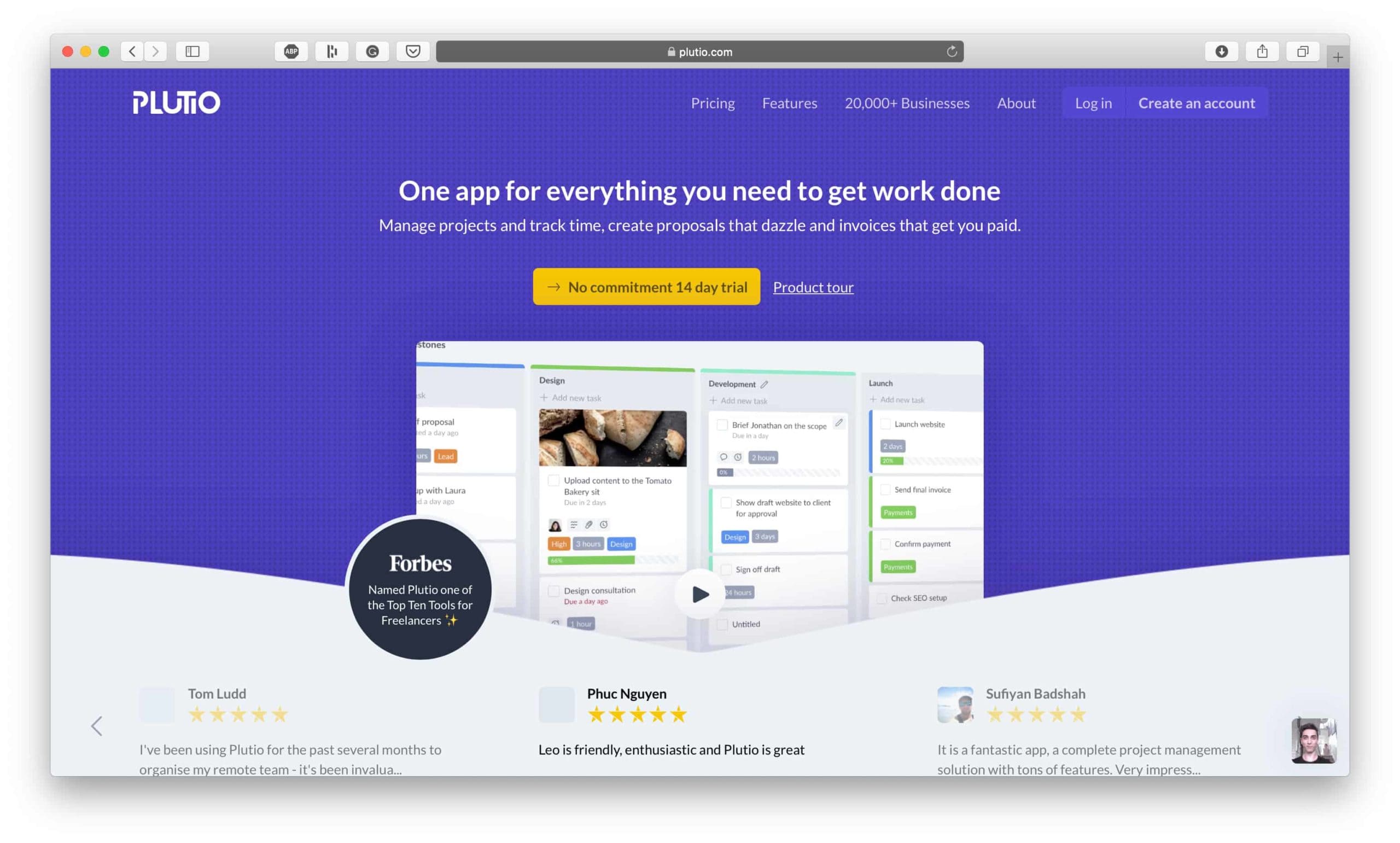 Plutio pour la gestion des équipes distantes