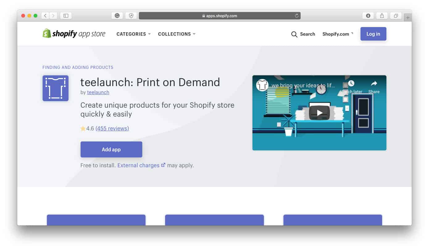 TeeLaunch Beste Shopify Dropshipping-Apps