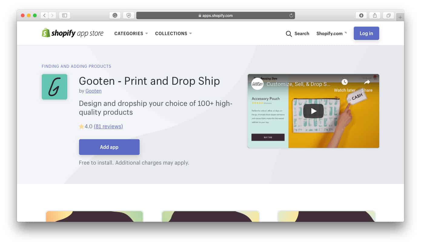Gooten beste Shopify Dropshipping-Apps