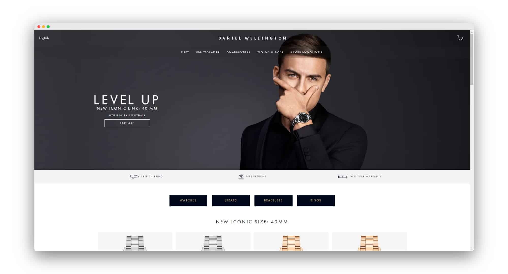 Daniel Wellington Doğrudan Tüketici İşletmelerine