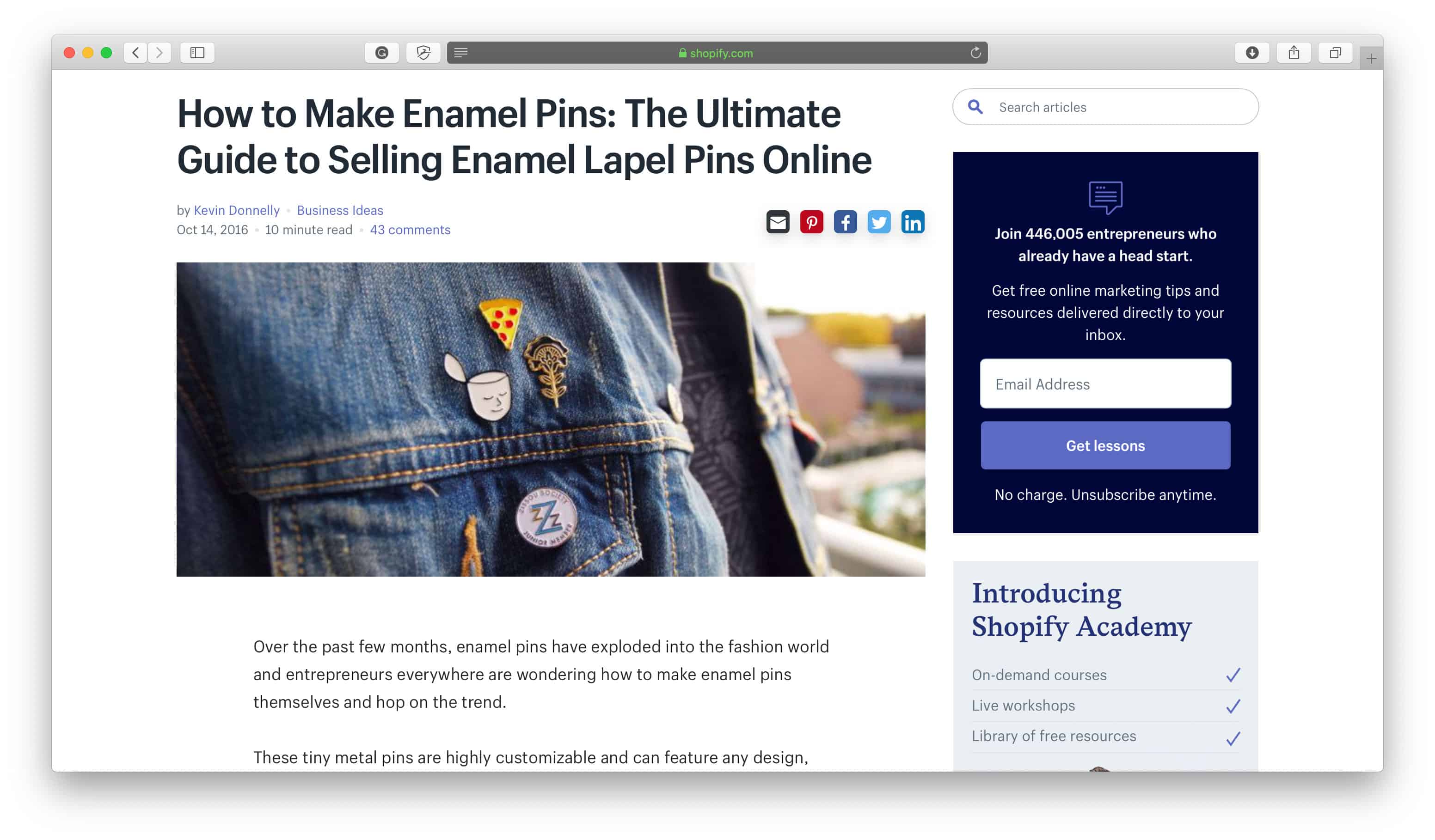 Emaille Pins Produkte zum Selbermachen