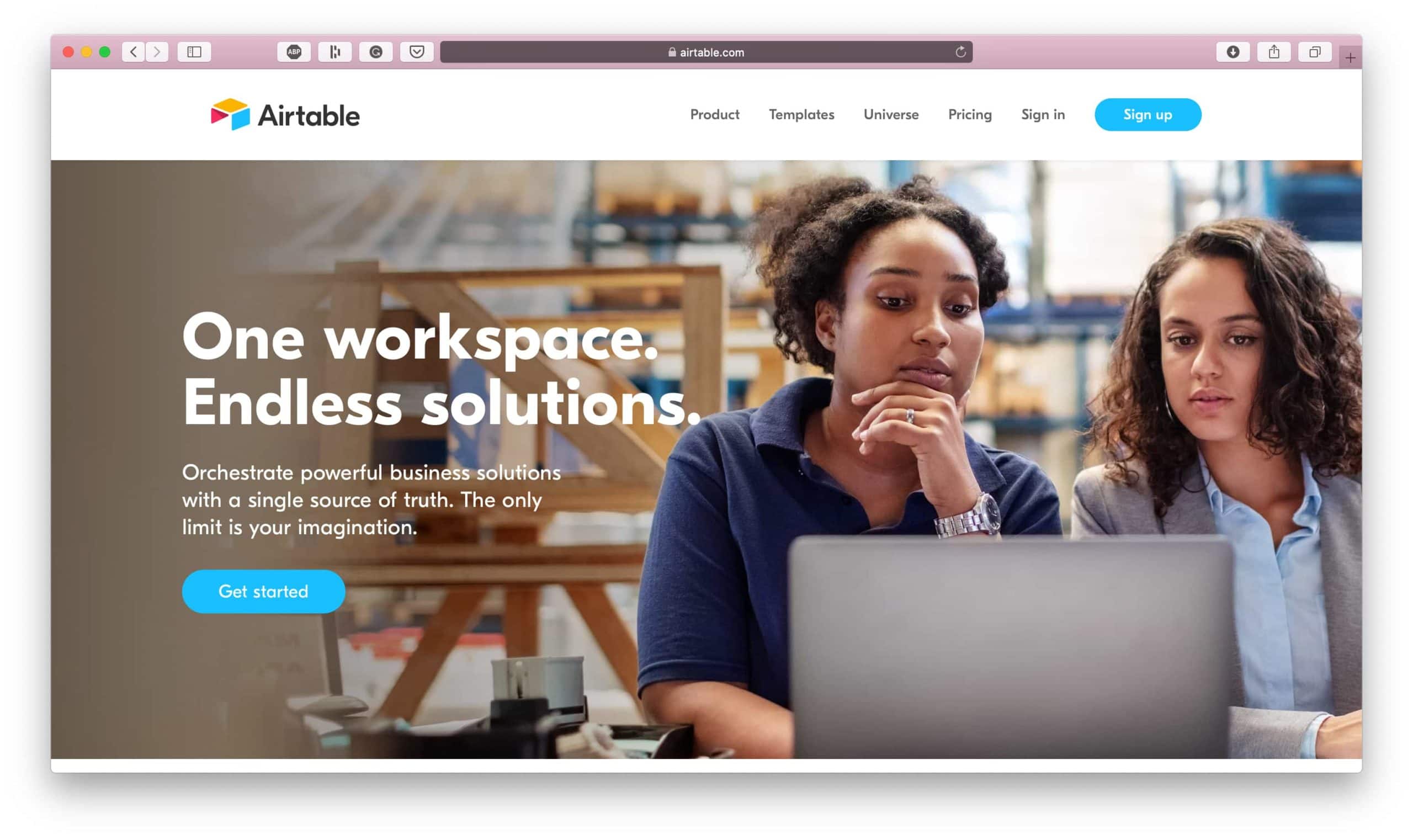 Aplicativo de produtividade Airtable