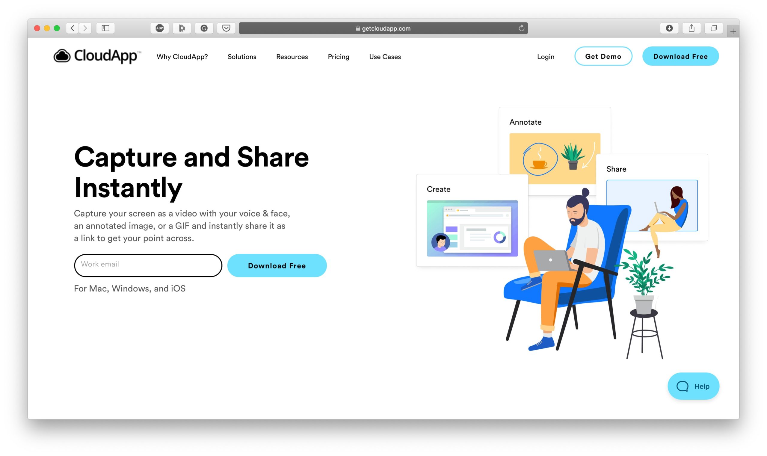 App de produtividade CloudApp