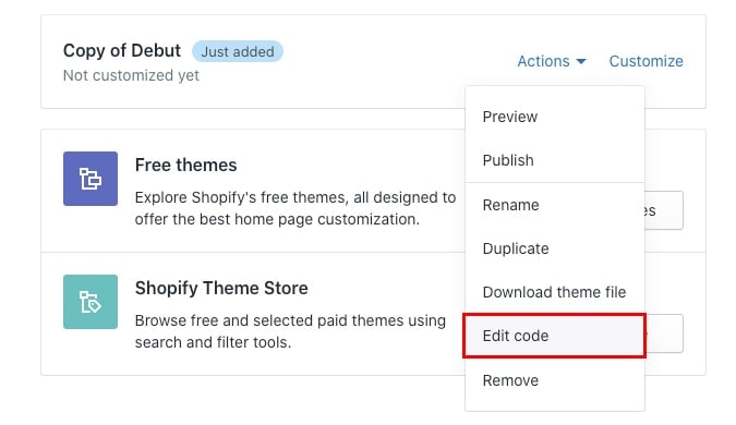 Como editar o código da sua loja no Shopify