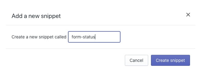 Como criar um novo snippet no Shopify
