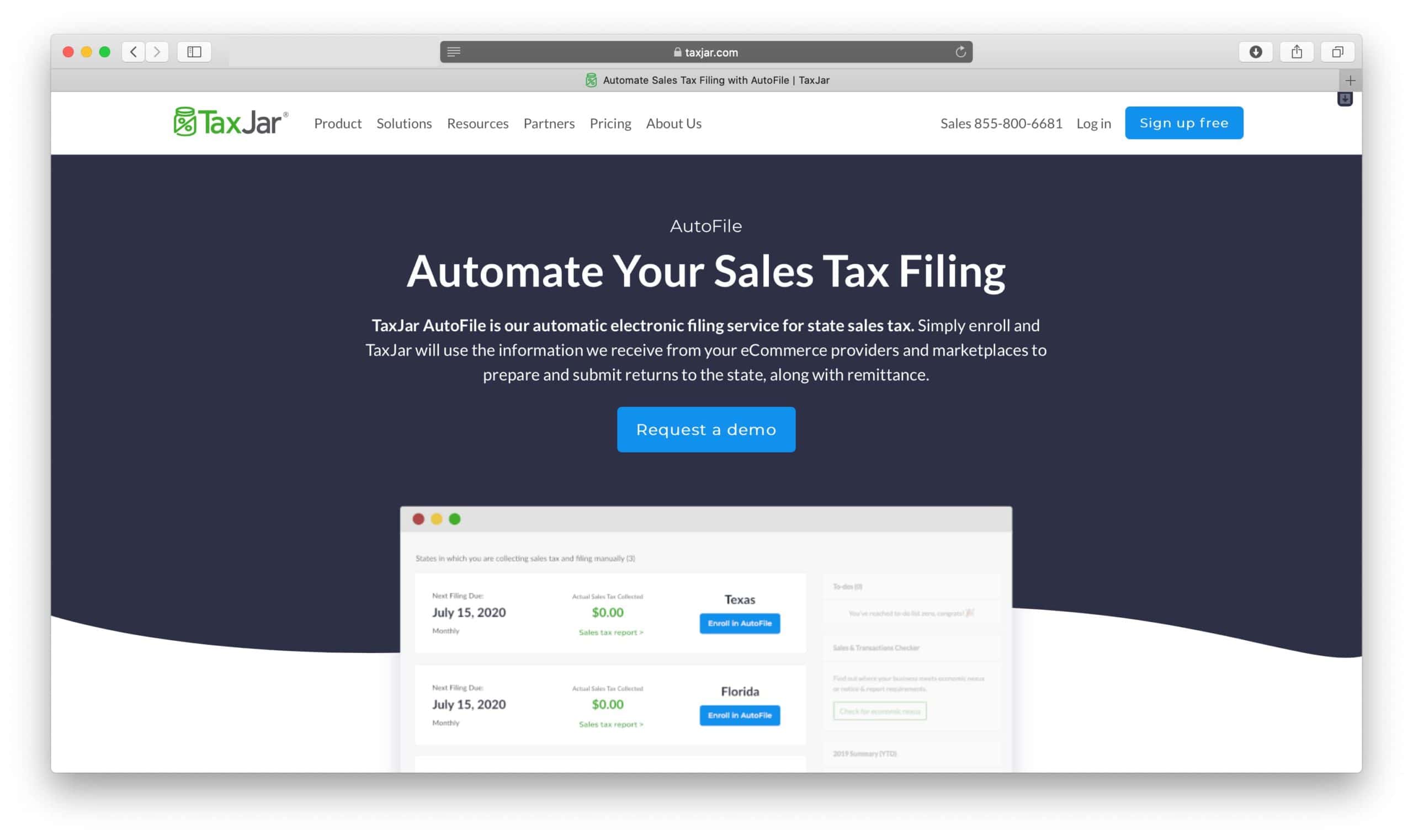TaxJar Review AutoFile