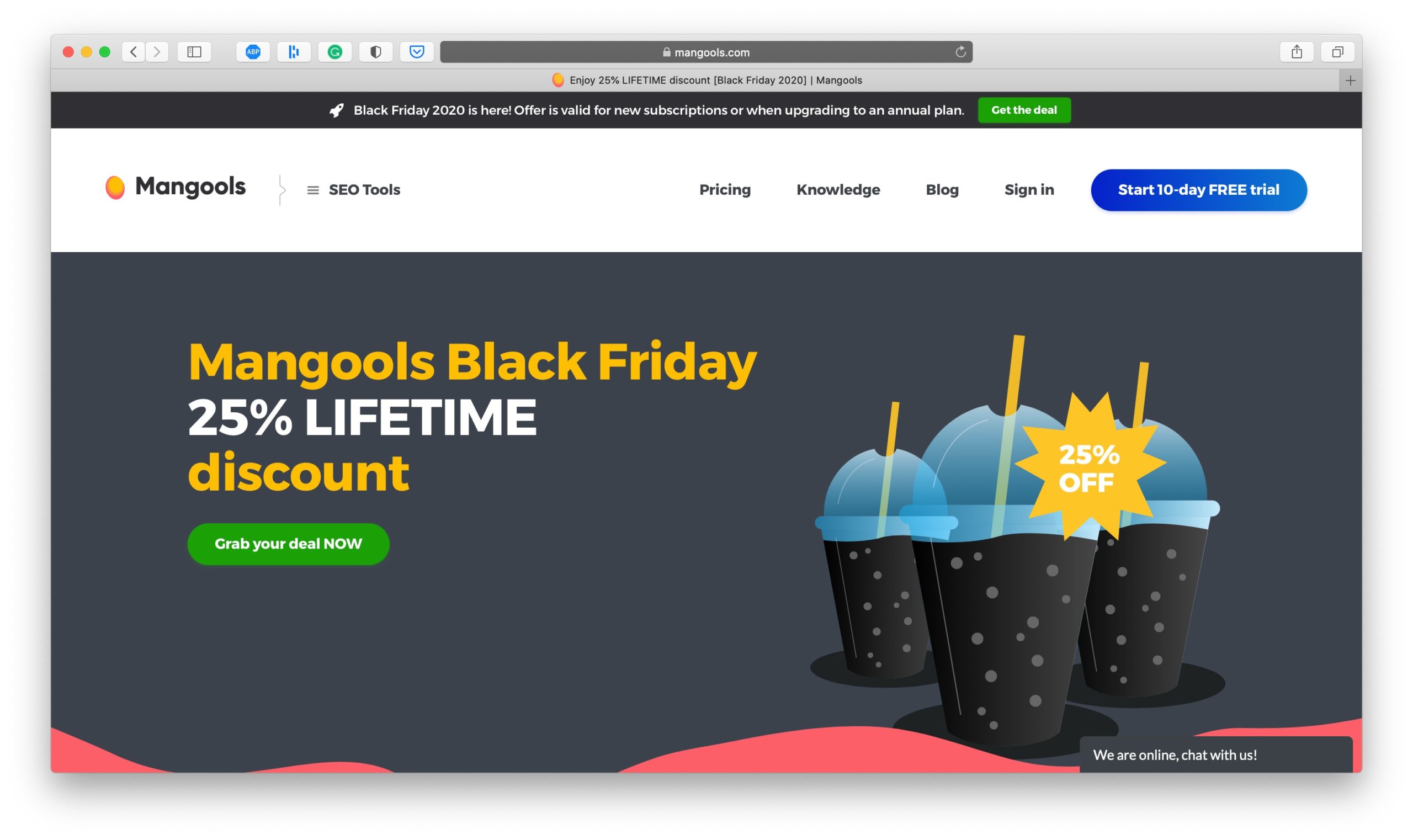 Afacere Mangools Black Friday