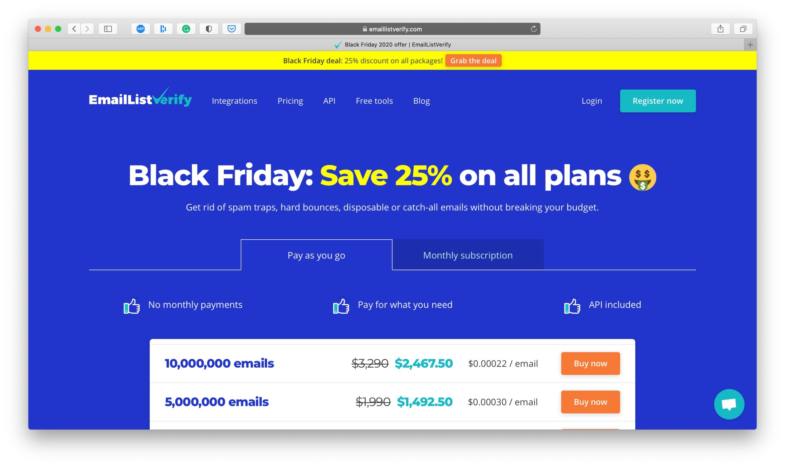 EmailListVerificați oferta Black Friday