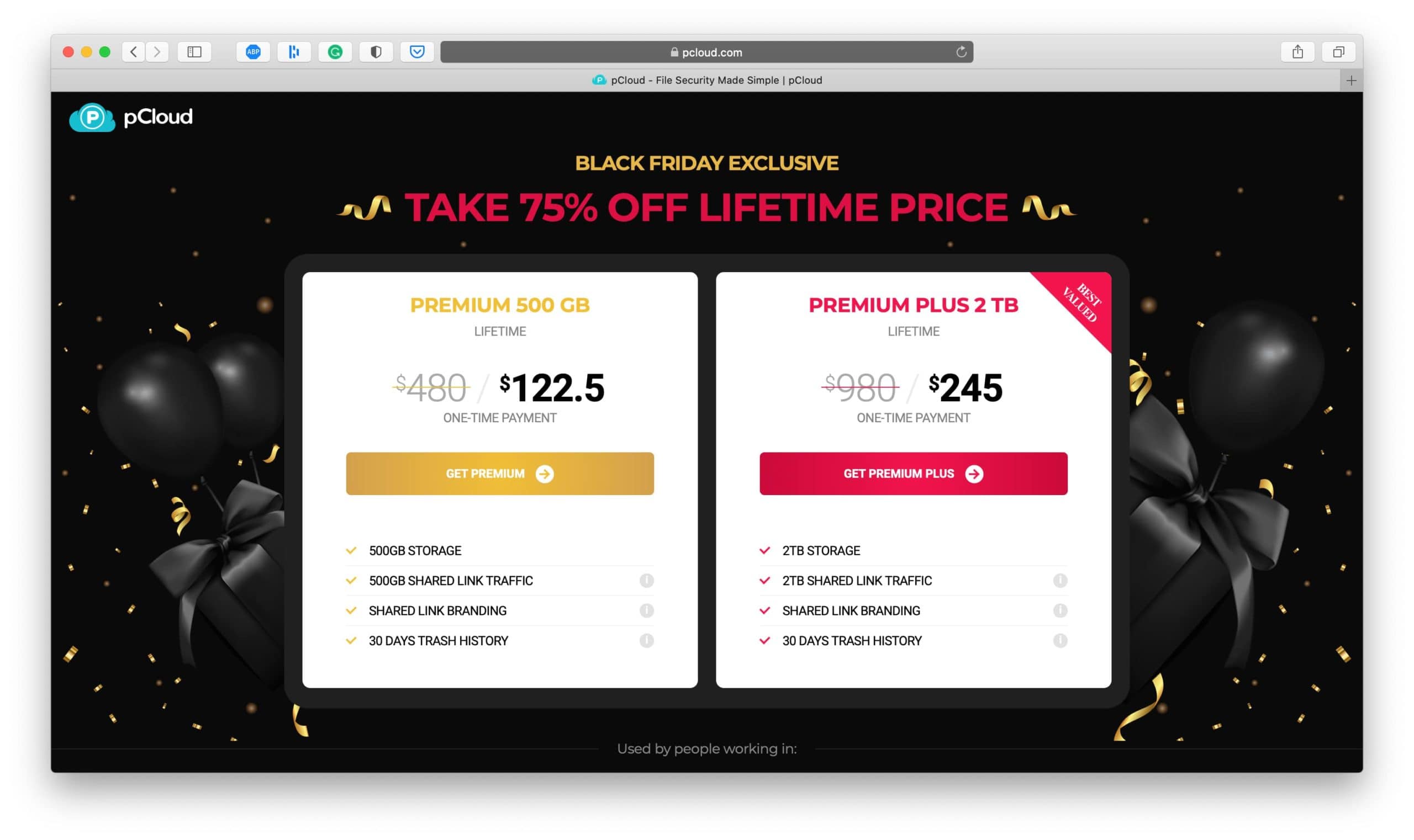 Afacere PCloud Black Friday