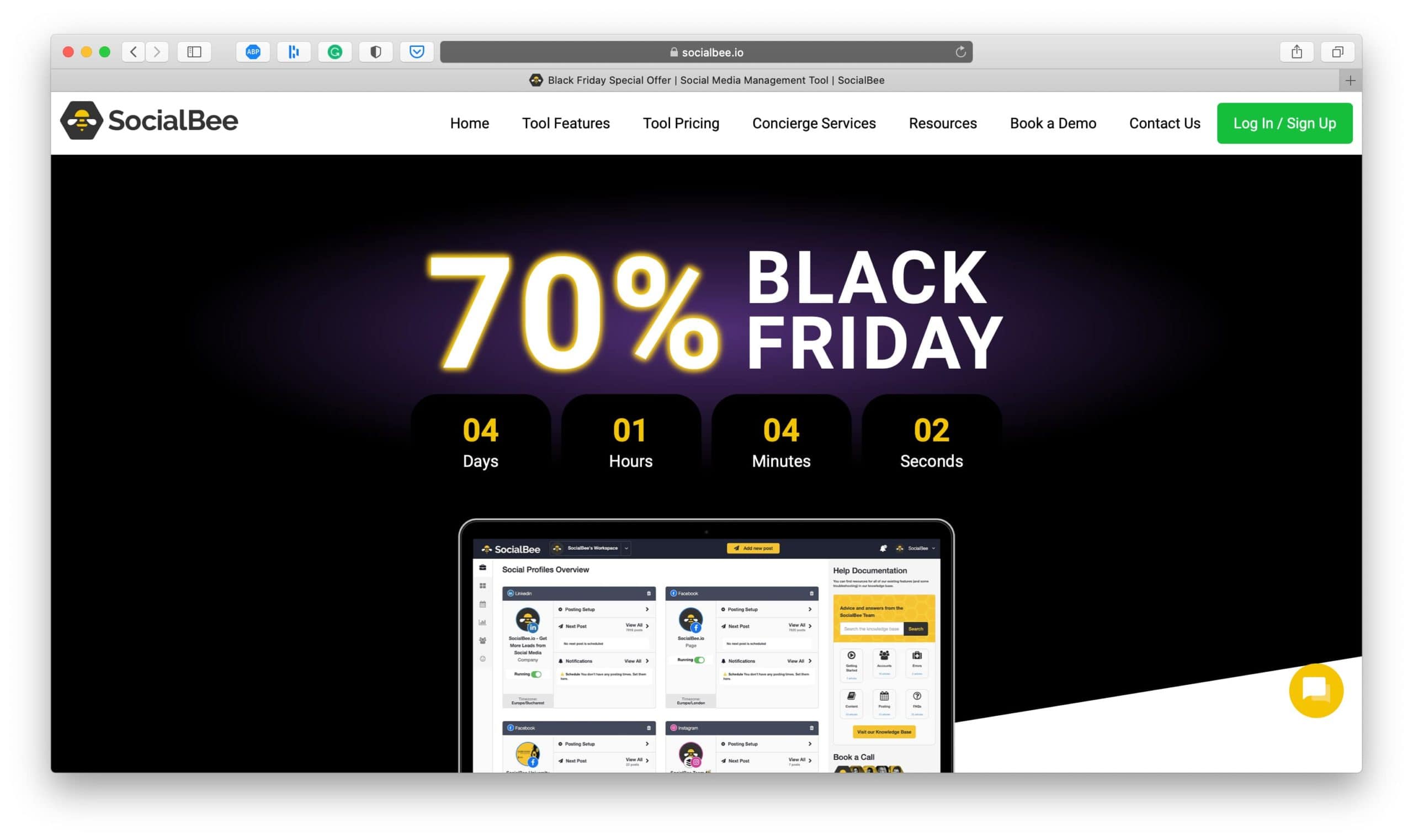 SocialBee Black Friday Deal