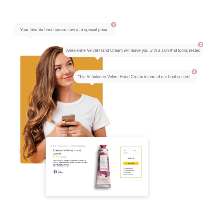 Strumento di marketing per l'e-commerce di dialogo