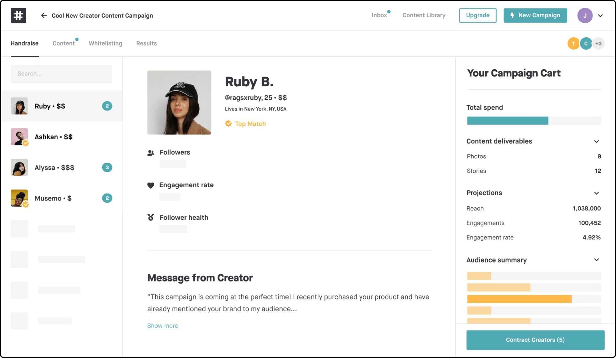 Influencer marketing a pagamento con hashtage