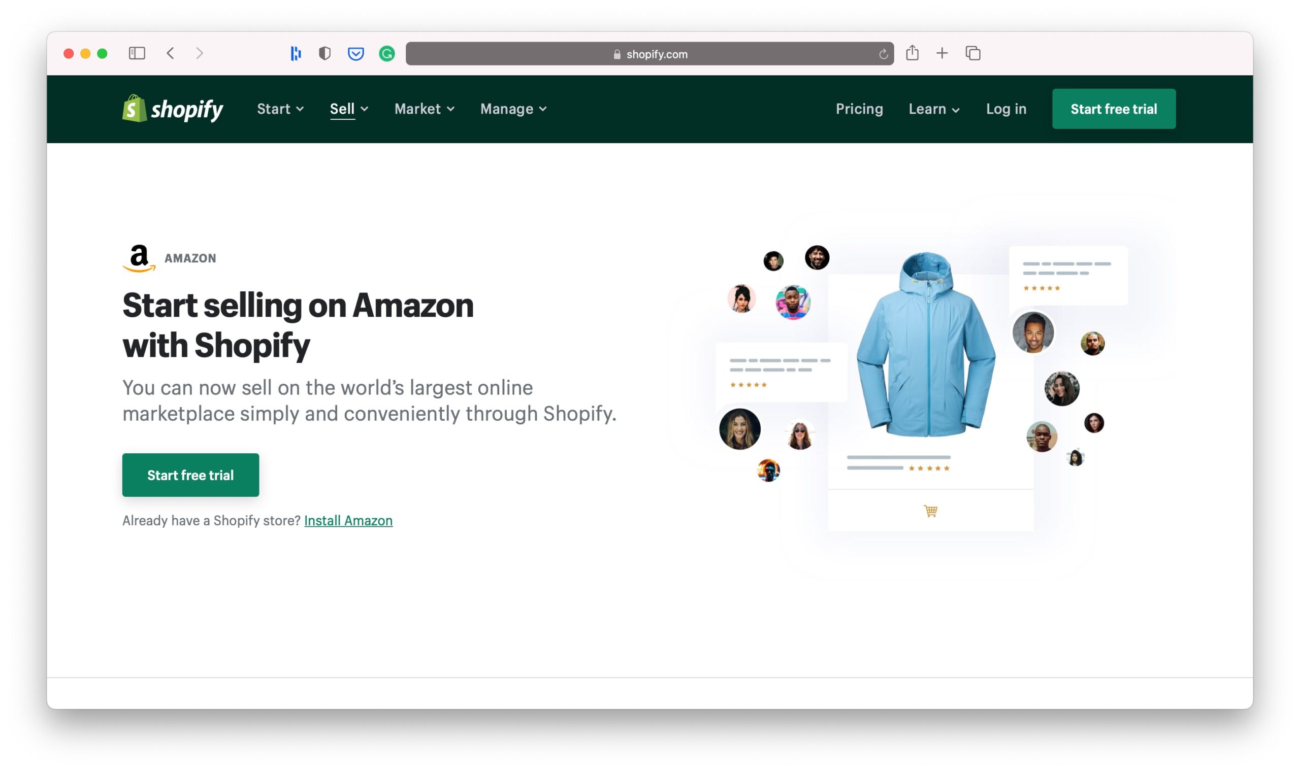 Amazon Shopify-Vertriebskanäle