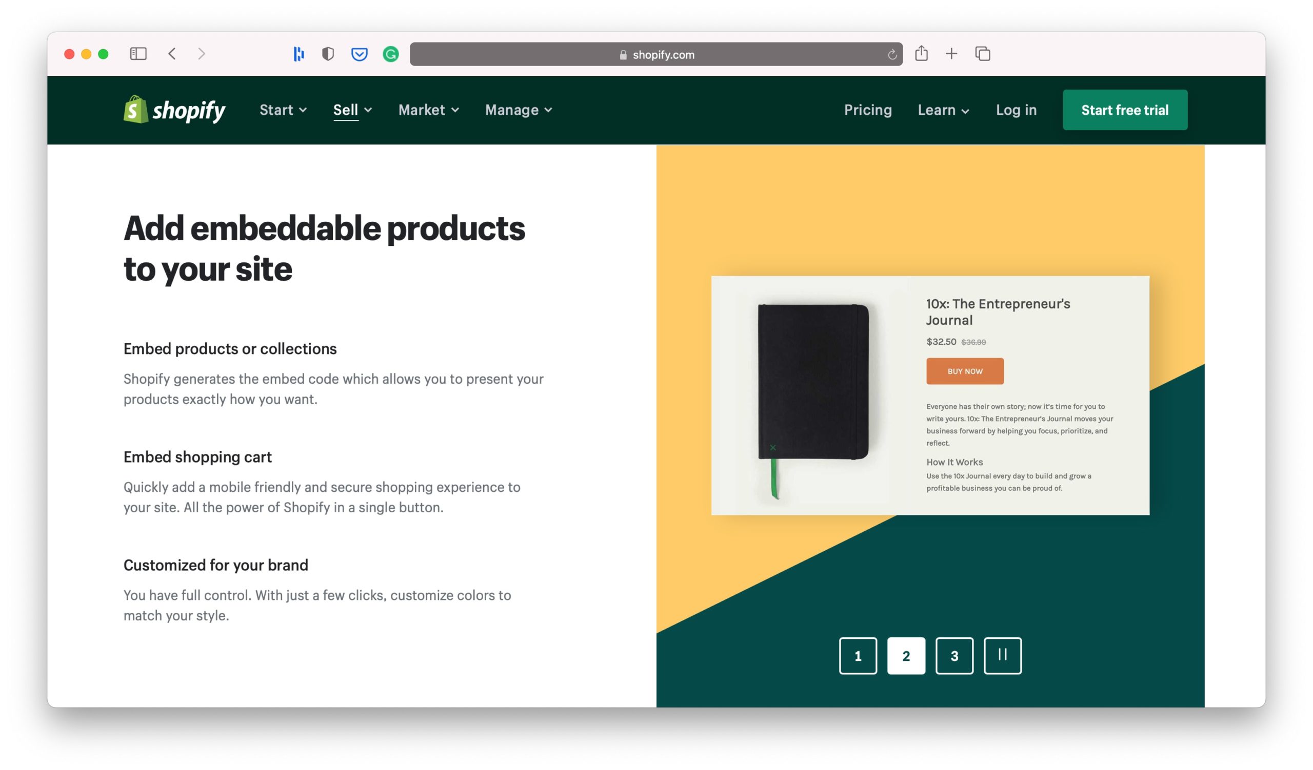 Shopify Buy Button Verkaufskanal