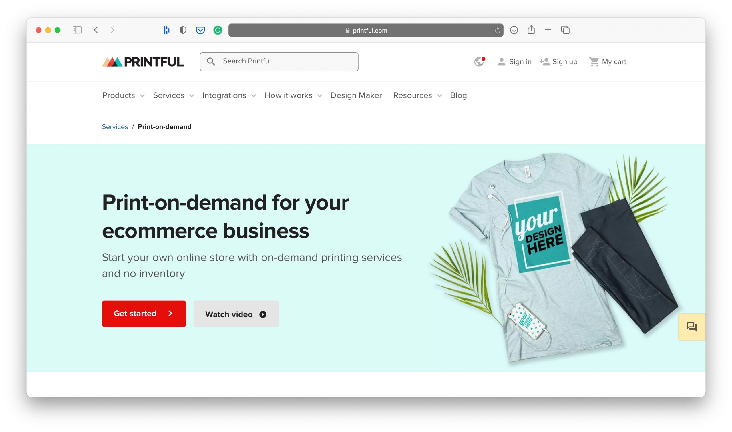 Printful Print on Demand 產品