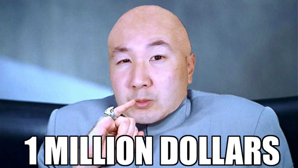 1 juta dolar