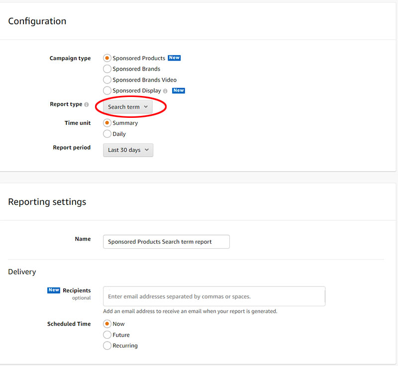 Raport Amazon PPC