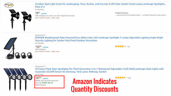 Rabat ilościowy Amazon