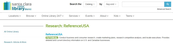Bibliotheksreferenz USA