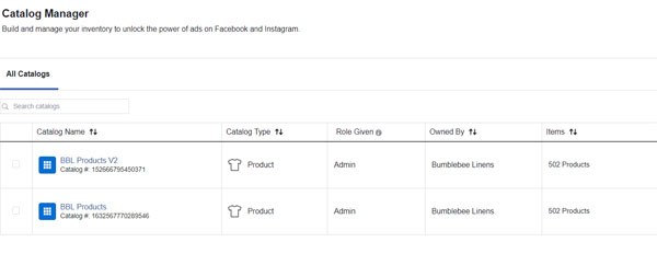 Facebook Katalog Yöneticisi