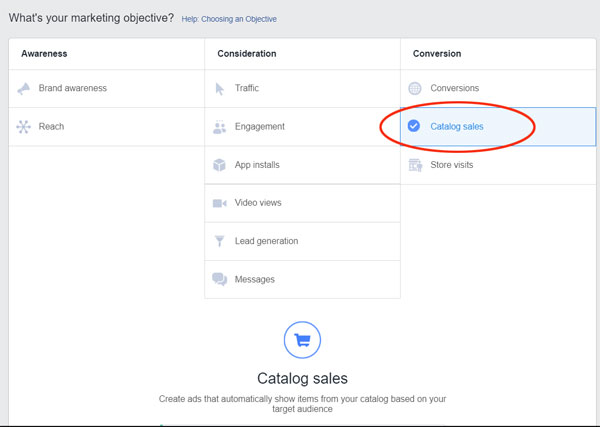 facebook katalog satışı